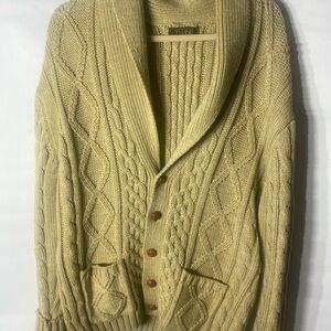 Thane Beige Cable Knit Men's Sweater